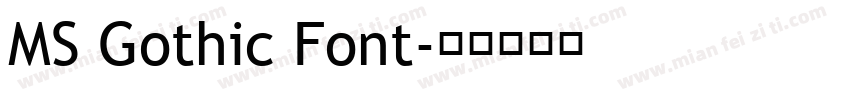 MS Gothic Font字体转换